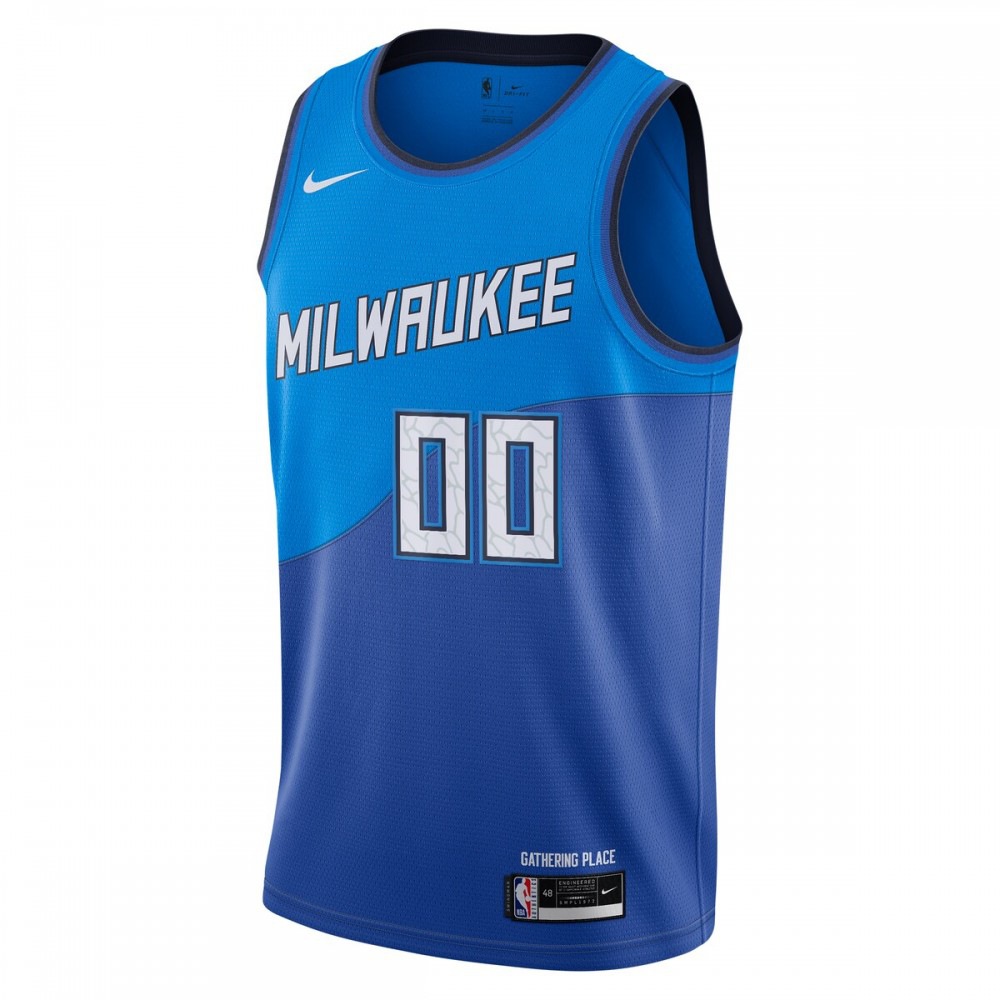 Milwaukee Bucks 2020/21 Swingman Custom Jersey Blue - City Edition-Pro Kit Vault | Brand New 26/27 Sports Jerseys